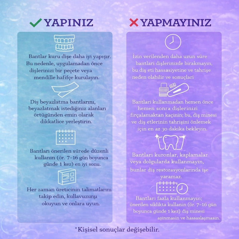 ELORIA™ Diş Beyazlatma Bantları