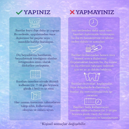 ELORIA™ Diş Beyazlatma Bantları